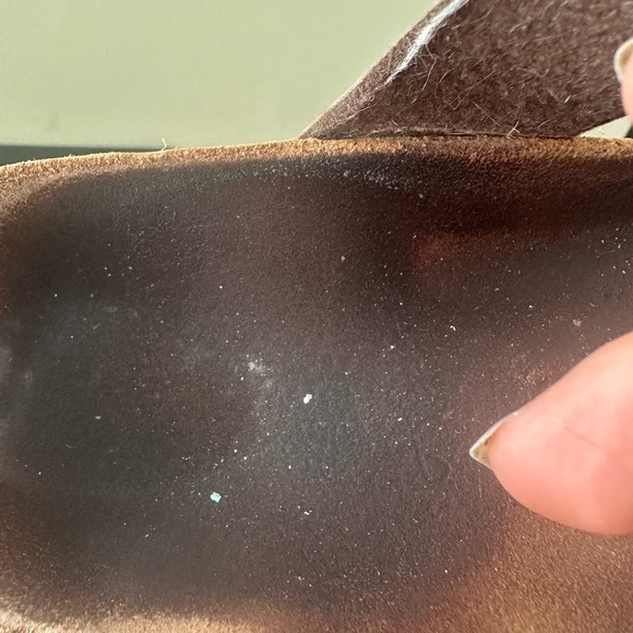 Birkenstock Womens Mayari Brown Leather Toe Loop Slide Casual Sandal 6 - Picture 2 of 4